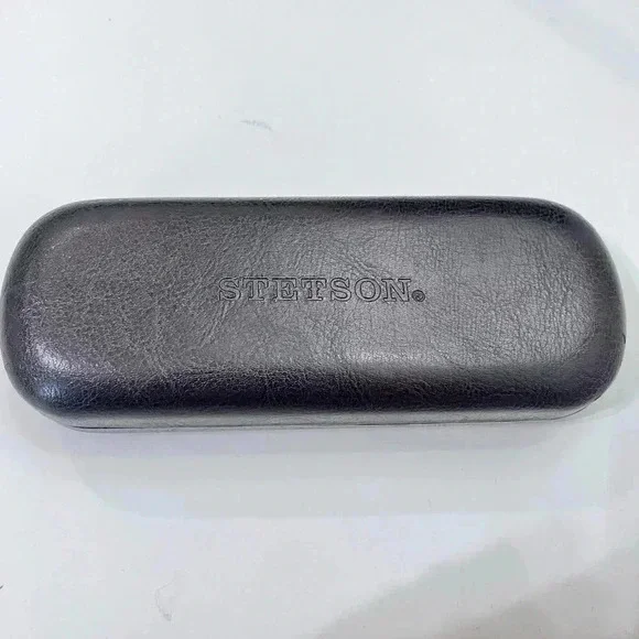 Dark Brown Stetson Eye Glass Case Glasses Case - Picture 2 of 4